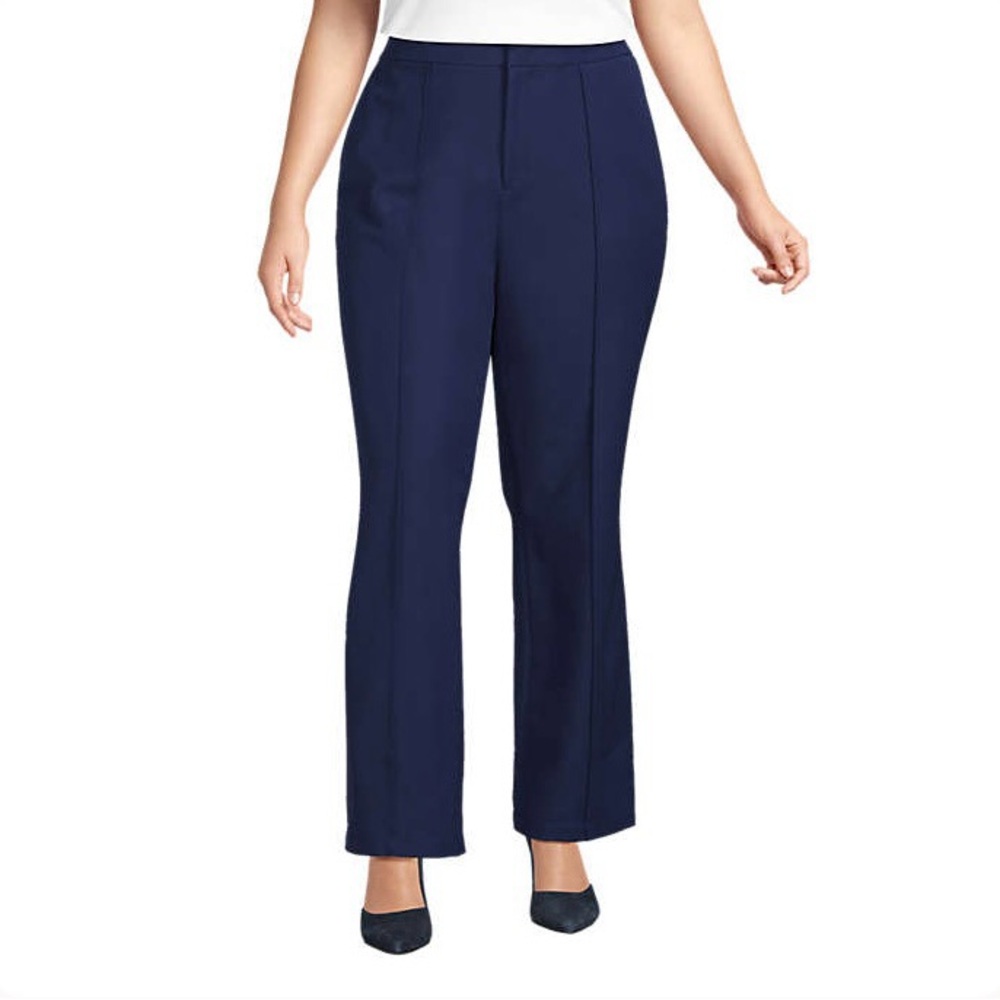 Lands' End Navy Boot Cut Pants